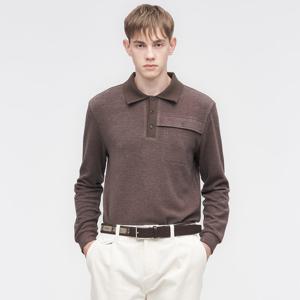 [링스] 남성 니트에리 포켓 티셔츠 L11D3TO107_BR