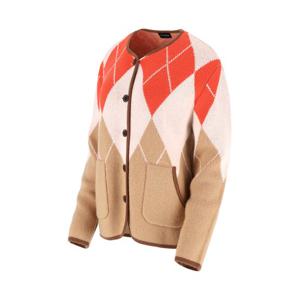 [엘르골프]23년 여성 가을 아가일 자가드 버튼업 가디건 [6J63702]