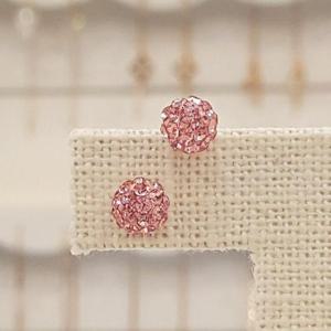 볼라레 세이브존01 14K귀걸이 핑크미러볼 6mm GE222