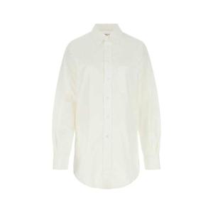 메종 마르지엘라 여성 화이트 포플린 긴팔 셔츠 SI0DL0001S52245 100