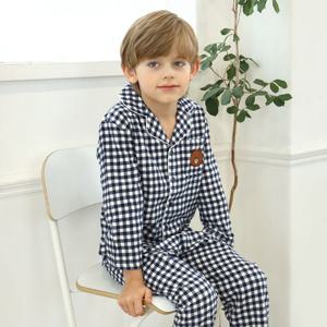 [티엘키즈] 라인프렌즈 남아 체크 9부 파자마세트 NY_0D3SM60562