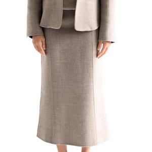 [비꼴리끄(여성)]울 뒷셔링 핸드메이드 스커트 B244WK1010