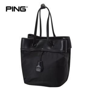 [PING] 여성 사각 포켓 버킷 토트백