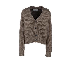아미 가디건 UKC056KN0051 2008 DARK COFFEE LIGHT SAND
