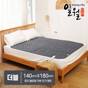 일월 카본 탄소매트 워셔블 피치 블로썸 (더블)