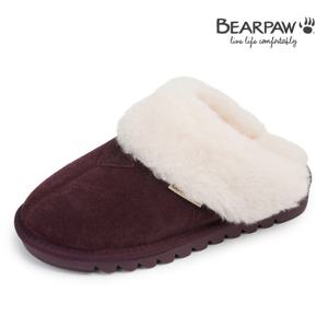 [베어파우(슈즈)]ELARA 여성 메모리폼 양털 슬러퍼 K2906010QD-W 퍼플 2센치