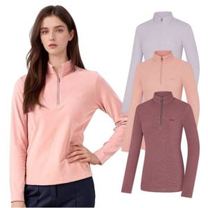 콜핑 여성 등산 긴팔 반집업 약기모 티셔츠 신축 보온