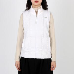 클라우스 여성 풀집업 케이블 방풍 니트 베스트 조끼 FH24WW2403