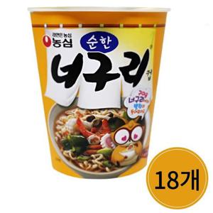 순한 너구리 컵라면 소컵 18개