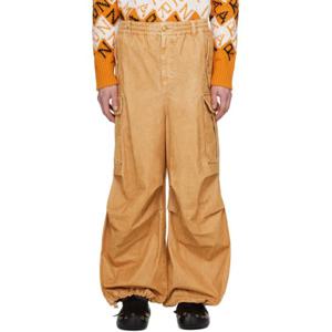 25 FW 마르니 남성 탠 루즈 핏 데님 카고 팬츠 241379M186002