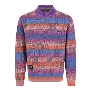 [파리게이츠] (511D4SR502)남성 그라데이션 로고 방풍 니트