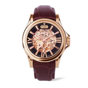 [마션틴트(잡화)][마르벤] 공식수입 스위스메이드 오토매틱 남성 가죽시계 ME800-42.LC