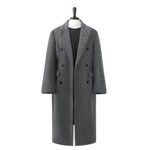 [엠엔씨][MNC] 더블버튼 캐시울 롱코트 (MDCT017KM)