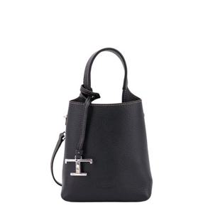 토즈 토트백 XBWAPAT9000QRIB999 BLACK DOM