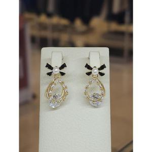 미라클 세이브존03 미라클 블랙리본 물방울 귀걸이 AGgssq11A