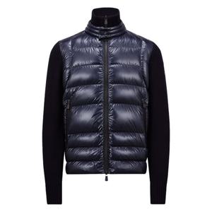 몽클레어 그레노블 로고 패딩 울 집업 가디건 9B00011 M1122 771