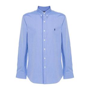 랄프로렌 슬림 핏 스트라이프 긴팔 셔츠 710928254003095 BLUE