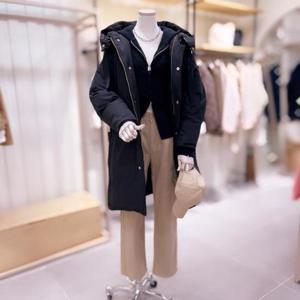 [시에로]SJ4JPF36M_시에로 자수 오버 롱 구스다운