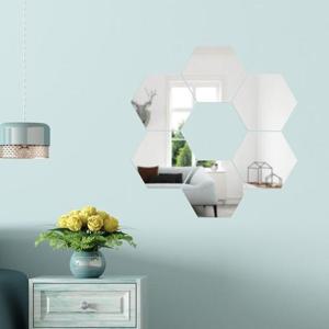 인테리어 아크릴 트렌디 (실버) 6p세트(23cm) 거울