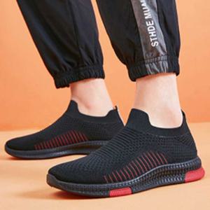 남자 아침 조깅 신발 발목 니트 스타일 운동화 선물