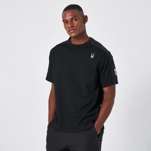 [스파이더] 남성 와펜 라드패드 와플 반팔 티셔츠 SPKMCNRS302MBLK