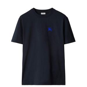 버버리 EKD 자수 반팔 티셔츠 8091396 BLU DOM