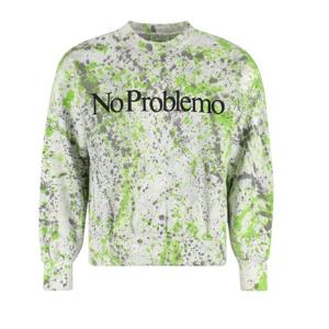 에리즈 크루넥 프린트 맨투맨 SSAR20222 BKY