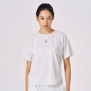 [스파이더] 여성 하이브리드 런닝 우븐 서커 티셔츠 SPKMCNRS281WLGR