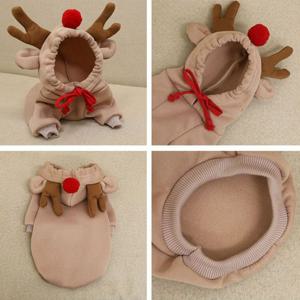 혼시티 강아지 옷 후드티 크리스마스