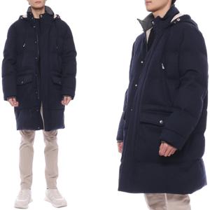[브루넬로쿠치넬리] 24FW 남성 울 플란넬 다운 롱패딩 (MM4631827 CGD16 24F)