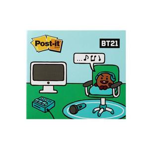 메모지 포스트잇_ 강한점착용 커버노트 BT21_슈키
