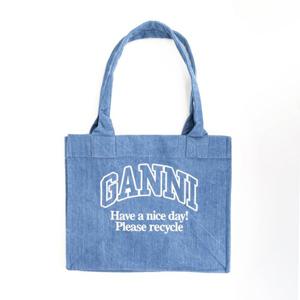 가니 이지 데님 라지 숄더백 DENIM A5599630