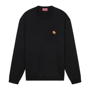 겐조 블랙 자수 팝 메리노 울 스웨터 FF55PU7263LB 99J