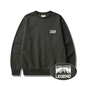 [지프]남여공용) 아웃도어 어드벤쳐 기모 맨투맨 티셔츠 JP4TSU895