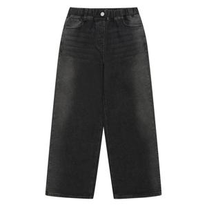 [소이] 여자 가을이월 사이드워싱와이드블랙진(25S1252)