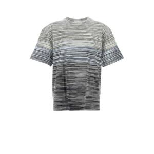 미쏘니 남성 멀티컬러 면 자수 반팔 티셔츠 US24WL0ABJ00E5 SM9DE