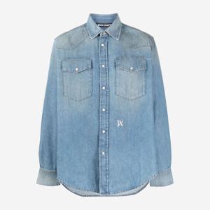 팜엔젤스 모노그램 코튼 데님셔츠 PMYD019E23DEN001 4003