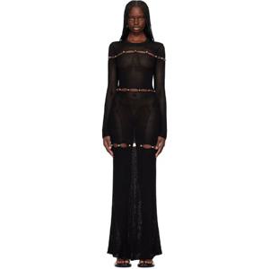 25 FW 이사벨 여성 블랙 엘미르 맥시 드레스 251600F055012