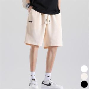 남자 반바지 데일리 허리 여름 밴딩 편한 면 와플