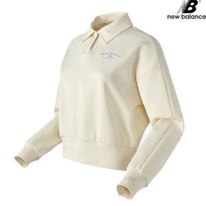 뉴발란스 NBNCD1W202-CM 세미크롭 카라 맨투맨 여성 긴팔티