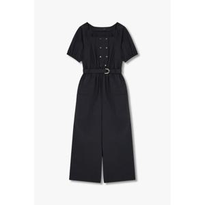 지컷 (7255237117) 스퀘어 넥 벨티드 점프수트