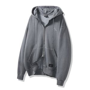 [지프]남여공용 330g 피그먼트 심볼로고 2way 오버핏 후드집업 (JP5TZU612)