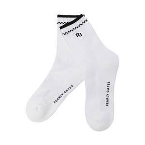 [파리게이츠] (511E7SC002)남성 로고 자수 포인트 중목 양말