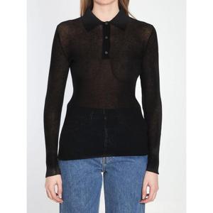 몽클레어 니트 폴로 셔츠 9A00005M1732999 BLACK DOM