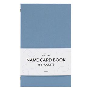 인디고 프리즘 168 명함집(명함첩) - 밀키블루