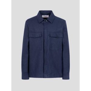 [LANSMERE] AGNONA 린넨 오버셔츠  네이비 (LA5237AG1R)