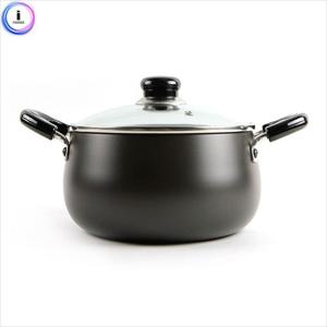 b35 키친아트 냄비(주노블랙) 양수24cm 조리용품 냄비 리빙용품 양수냄비 조리냄비 뚜껑냄비 뚜껑있는냄비