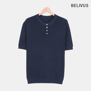[빌리버스]빌리버스 남자 헨리넥 니트 여름 티셔츠 BXR016
