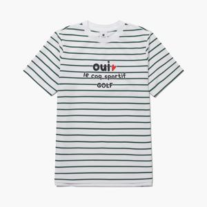 [르꼬끄골프] 여성 스트라이프 라운드넥 반팔 티셔츠 (GQ222LRS44)