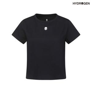 [하이드로겐] 여성 소로나 크롭 반팔라운드 H21D2TR412_BK